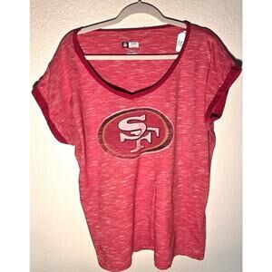 XL San Francisco 49ers Women's NFL V-Neck T-Shirt